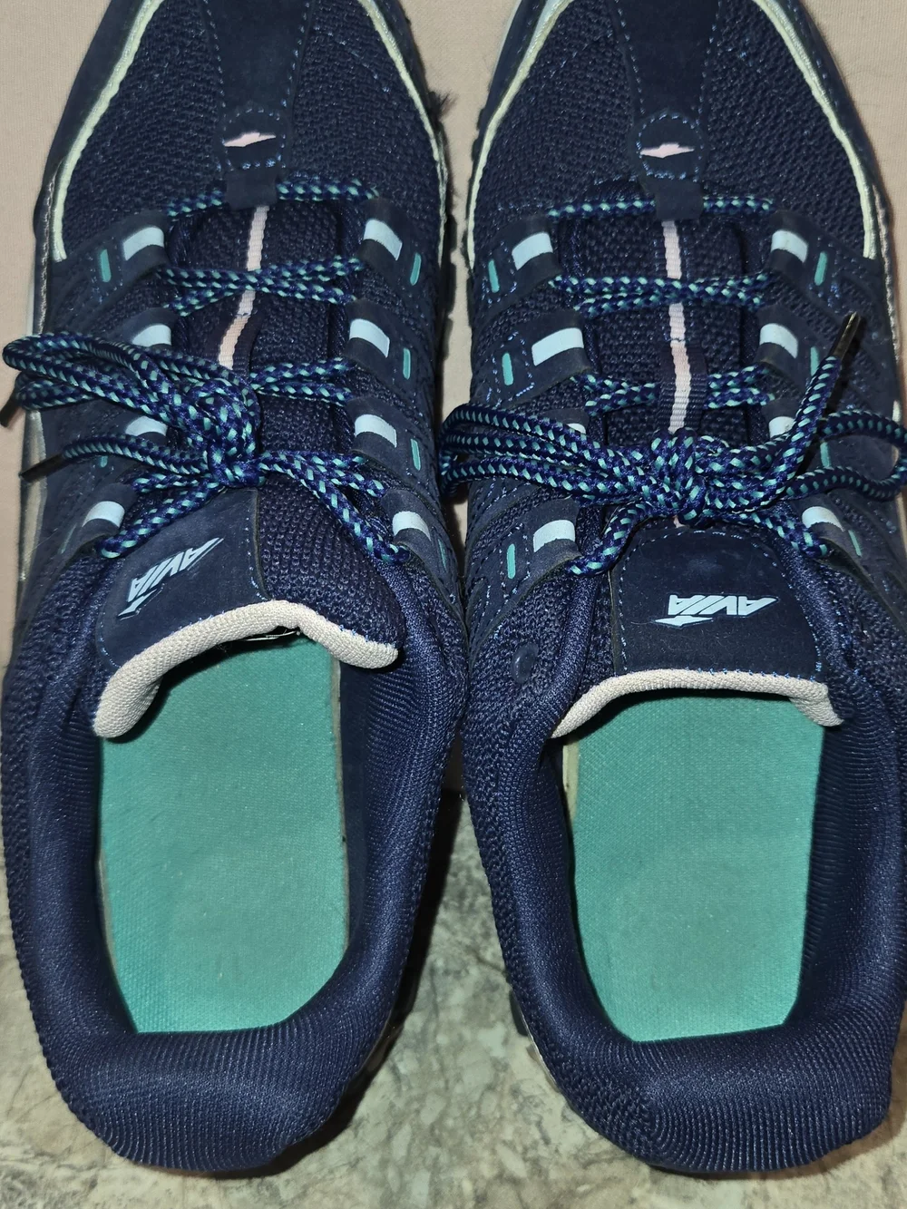 Avia Women's Navy and Light Blue Trail Running Sneakers